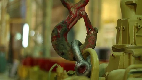 Industrial metal hook Stock Footage 77044658
