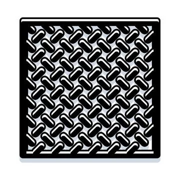 Industrial metal mesh pattern for engineering design Illustrazione stock