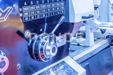 Industrial metalcutting machine Stock Photos
