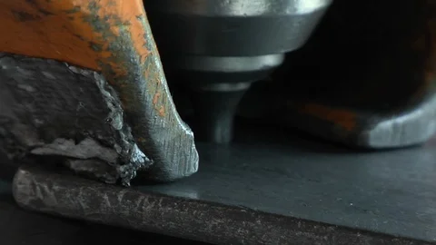 Industrial Metalwork Drill Press Machine Stock Footage 107749777