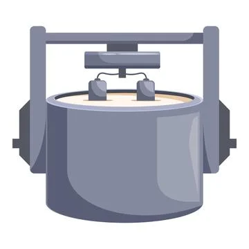 Industrial milk pasteurization tank processing dairy products Stock Illustration