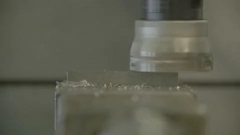 Industrial milling machine close-up Stockbeeldmateriaal 141529428