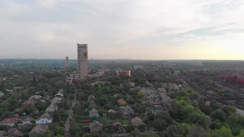 Industrial Mining Building Stock Footage 136885181