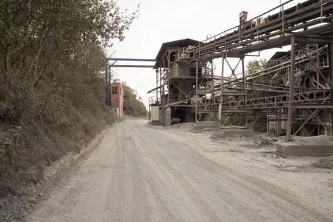 Industrial mining factory complex Stock Photos