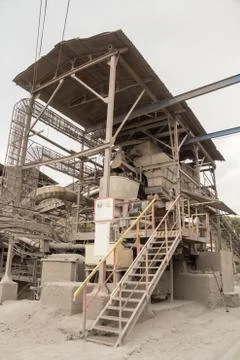 Industrial mining factory complex Stock Photos