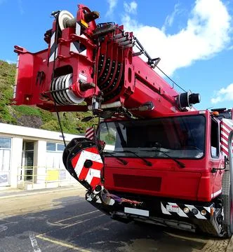 Industrial Mobile Crane Stock Photos
