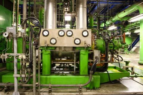 Industrial motor pump Stock Photos