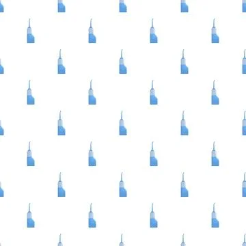 Industrial oiler bottle repeating pattern on white background Ilustração Stock