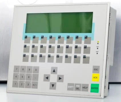 Industrial operator panel Stock Photos