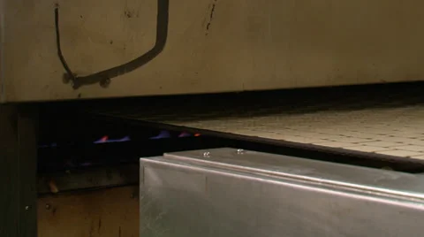 Industrial oven - cracker Stock Footage 36087189