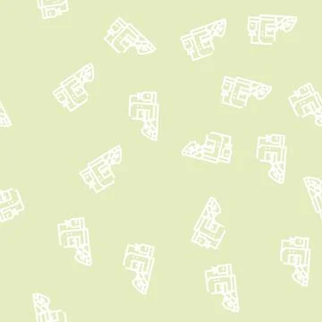 Industrial packaging of compost line vector seamless pattern Stock Illustration