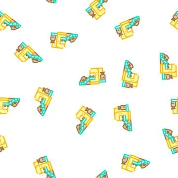 Industrial packaging of compost vector seamless pattern Stock Illustration