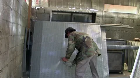 Industrial painter Stock Footage 8995986