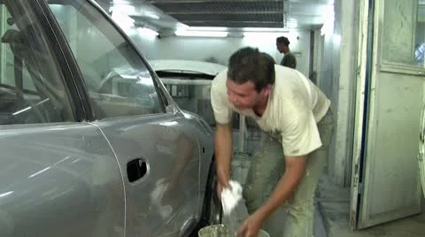 Industrial painter Stock Footage 8996092