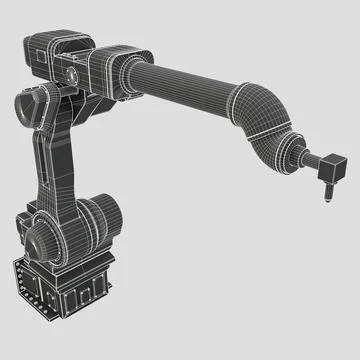 3D Model: Industrial Painting Robot #91427213 | Pond5