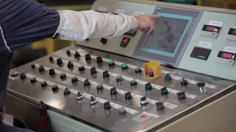 Industrial panel Video stock 69850468