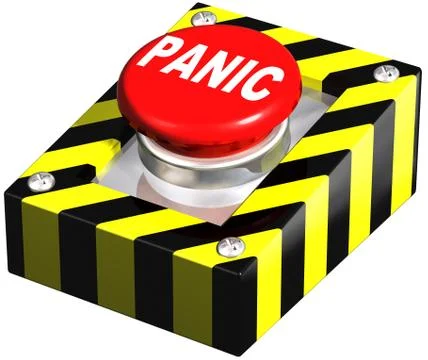 Industrial panic button Stock Illustration