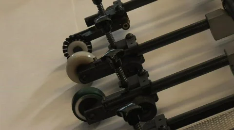 Industrial Paper Rollers Stock Footage 559282