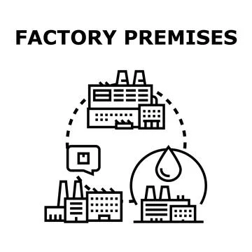 Industrial park processing oil manufacturing production concept Illustrazione stock
