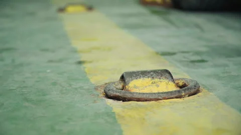 Industrial parking indicators. Work site markings with paint and metal details 库存影片 333571111
