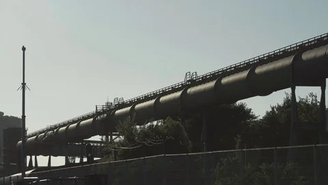 Industrial Pipe in Holland Stock Footage 78179946