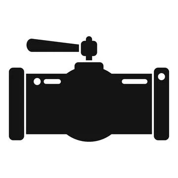 Industrial pipe tap icon simple vector. Drain system Stock Illustration