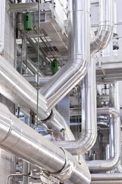 Industrial pipeline Stock Photos