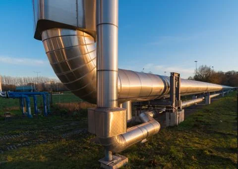 Industrial pipelines Stock Photos