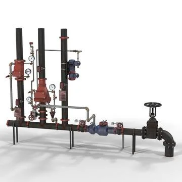 Industrial Pipes 2 3D Model