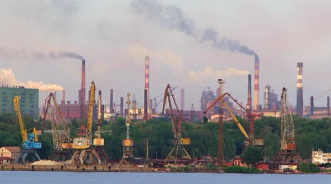 Industrial pipes Stock Footage 34437599