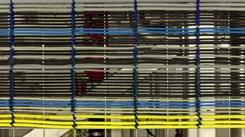 Industrial Piping and Cable Network Inside Processing Plant Stock Footage 341540192