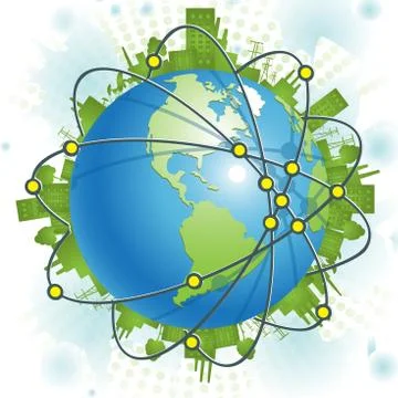 Industrial Planet Stock Illustration