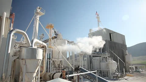 Industrial Plant  Stock Footage 25443559