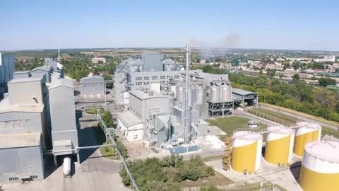 Industrial plant Stock Footage 255622985