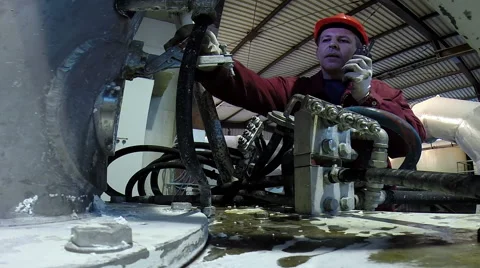 Industrial Plant Worker Stock Footage 49958018