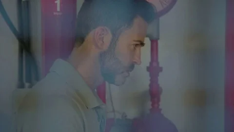 Industrial plant worker using digital tablet Stock Footage 75168095