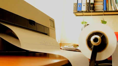 Industrial plotter printer Video stock 22519172