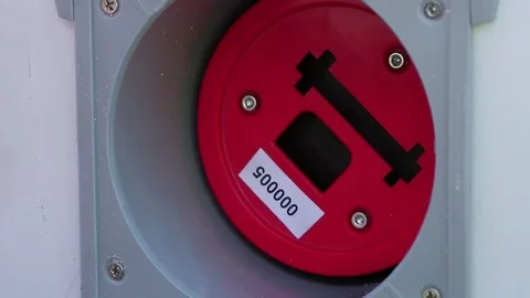 Industrial plug into socket Stock Footage 77051059