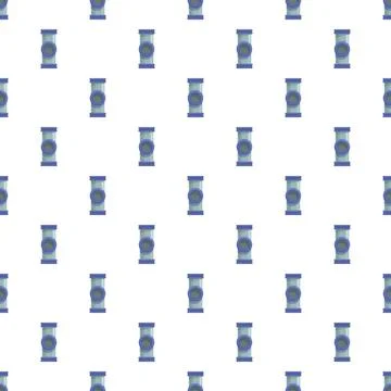 Industrial plumbing pipeline sections creating a seamless pattern Stock Illustration