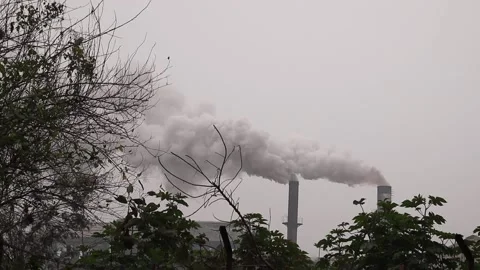 Industrial pollution causing Global warming Stock Footage 146938513
