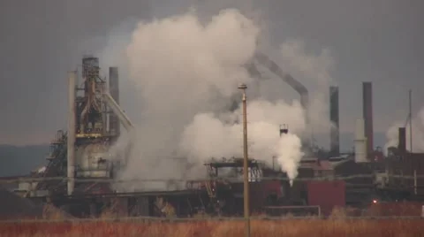 Industrial Pollution Stock Footage 1014762