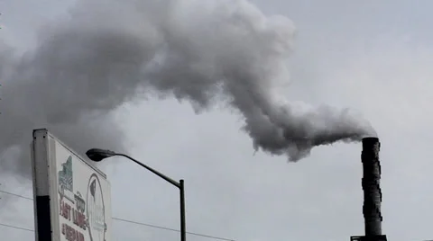 Industrial Pollution Video stock 38600944