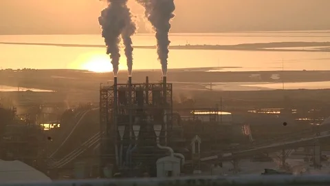 Industrial Pollution Stock Footage 76619835