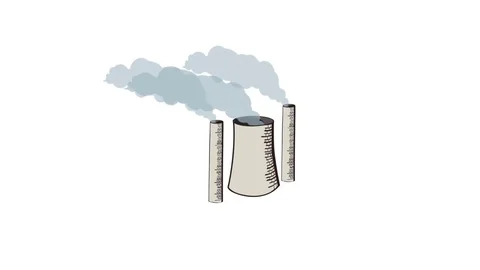 Industrial pollution Stock Footage 83049201