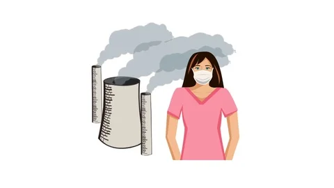 Industrial pollution Stock Footage 83319703