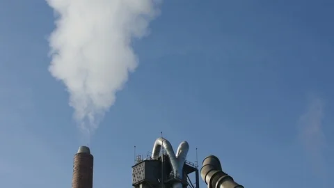 Industrial pollution 스톡 동영상 86008992