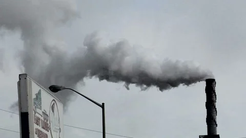 Industrial Pollution Stock Footage 327886375