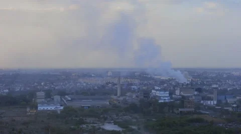 Industrial Pollution in India 스톡 동영상 55431458