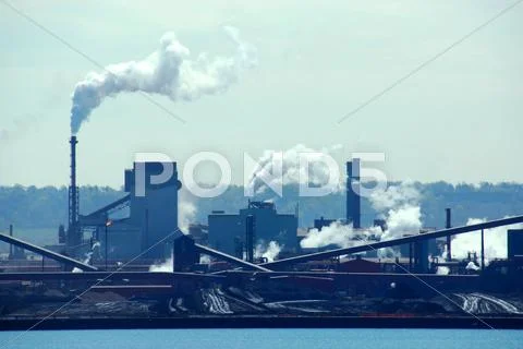 Industrial pollution Stock Photos