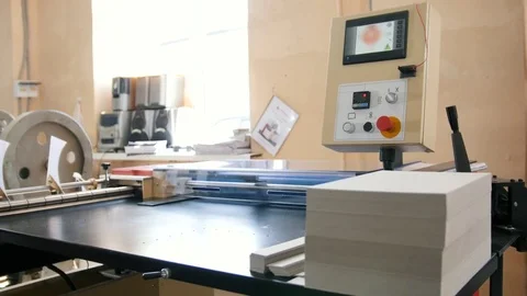 Industrial - polygraph industry - printing machine Stock Footage 76931694
